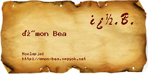 Ámon Bea névjegykártya